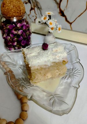 عکسی از دستور کیک سه شیر
