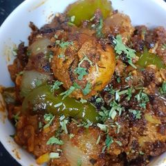 A picture of Tandoori aloo - pyaaz subji.