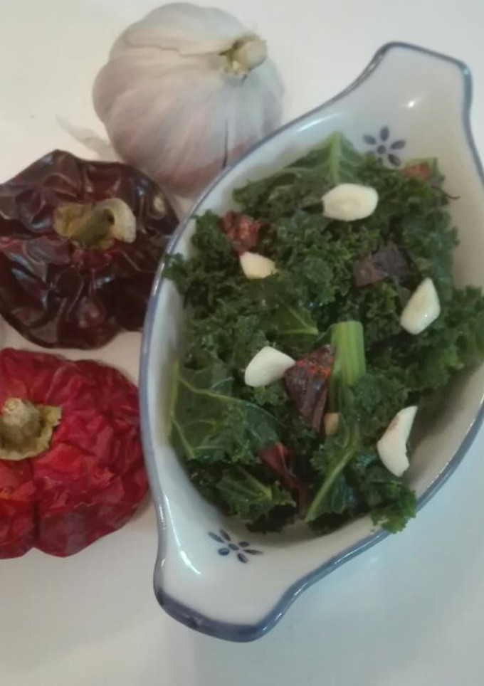 Una foto de Kale al diablo