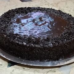 A picture of Rava/sooji chochlate cake.