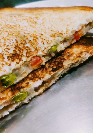 A picture of Two peas Imli sandwich.