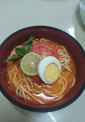 Foto resep Mie kuah santan
