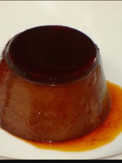Una foto de Flan de chocolate