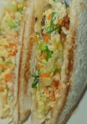 A picture of Korean Egg Toast.