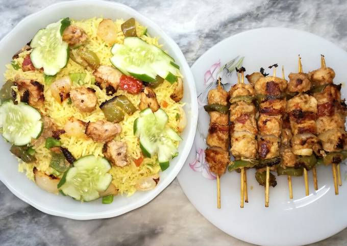 Shish Taouk with Garlic Rice
