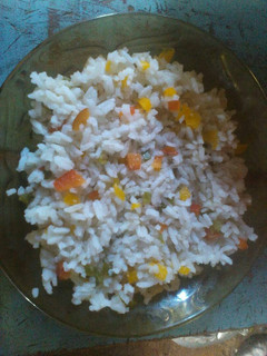 A picture of Rice salad.