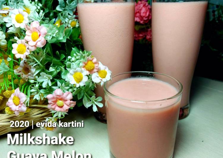 Cara Gampang Menyiapkan Milkshake Guava Melon Anti Gagal