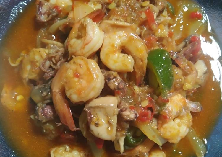 Resep 108. Oseng Udang Cumi Asin - ala Mamah Afa Anti Gagal