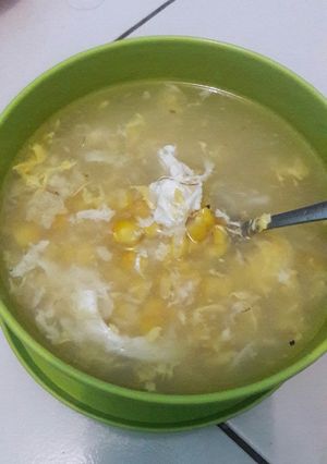Foto resep Sup Telur Jagung #anakkos