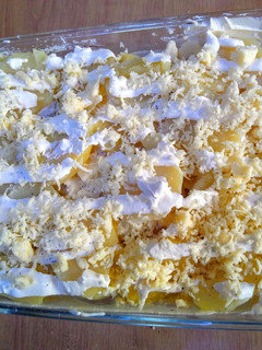 Una foto de Papitas gratinadas (crema y queso) 🍴