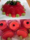 Gelatina de Agua sabor Cereza y Queso Crema Light