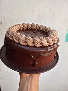 Una foto de Pastel pulverizado de chocolate