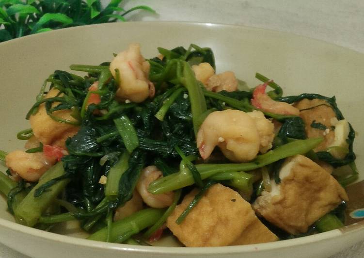 Resep Oseng kangkung udang | Cara Buat Oseng kangkung udang Yang Enak Dan Lezat