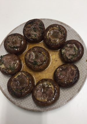 Foto principal de Champiñones Portobello al ajillo en horno