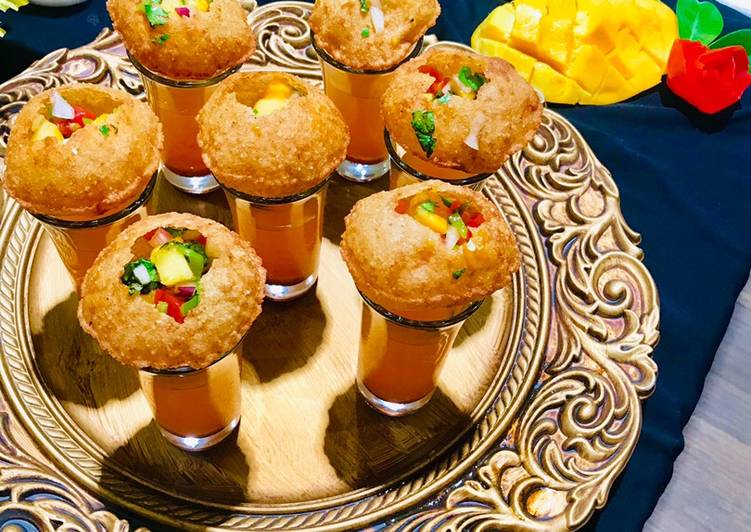 Easiest Way to Make Super Quick Homemade Mango Pani Puri Shots