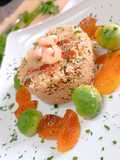 Cous cous con gamberetti peperoni e avocado