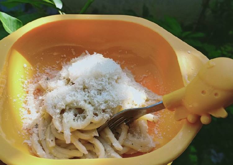  Resep  Spaghetti  Carbonara  Sederhana untuk  MPASI 1  oleh 