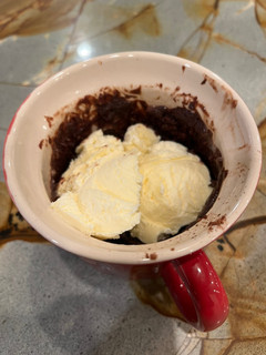 A picture of Chocolate mug cake.