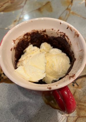 A picture of Chocolate mug cake.