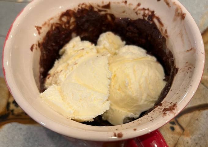 Chocolate mug cake