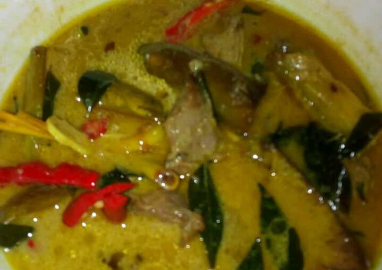 Pacri terong daging sapi