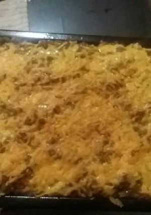 A picture of Homemade mince lasagne.