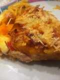 Tarta de calabaza y panceta dulzona