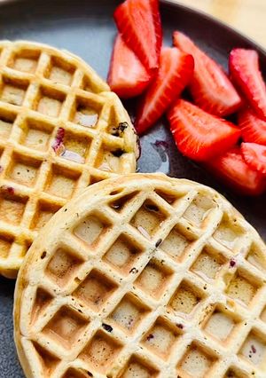 Una foto de Waffles saludables