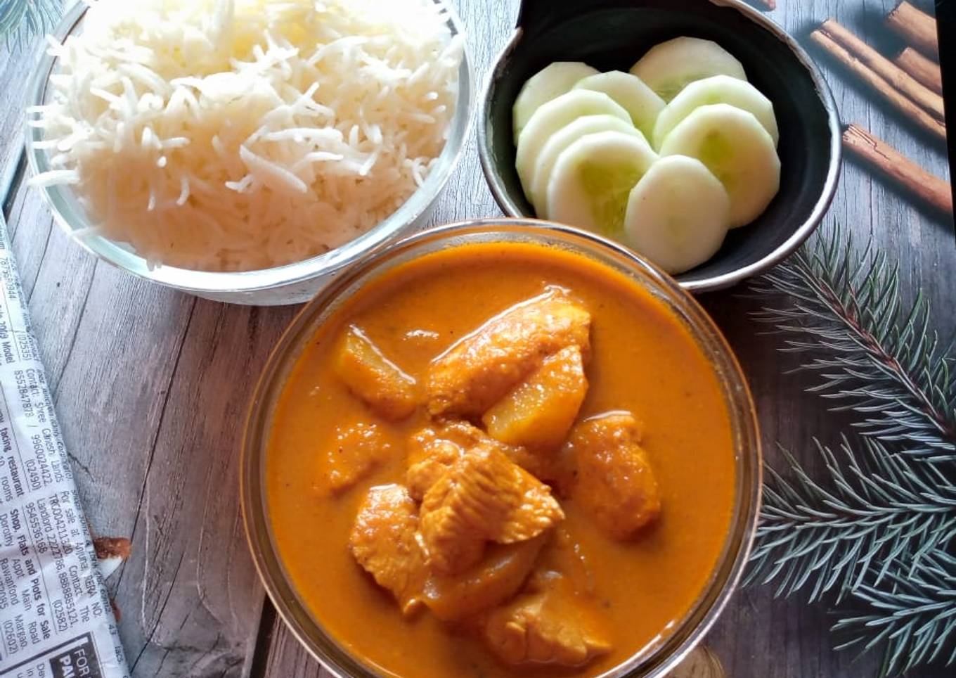 Easy boneless chicken curry