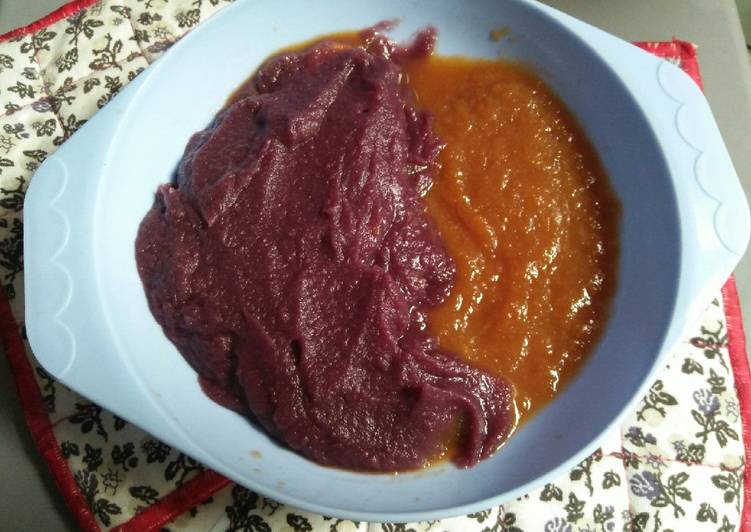 MPASI ubi ungu+wortel