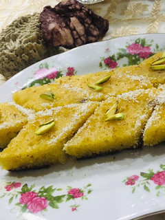 عکسی از دستور کیک باقلوا
