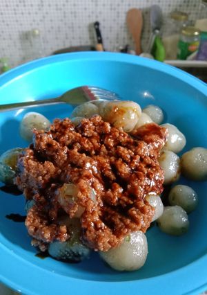 Foto resep Cilok Isi Jando Bumbu Kacang