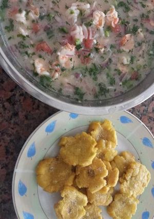 Una foto de Ceviche de camarón