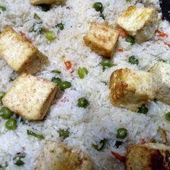 A picture of Mix vegetable paneer pullao.