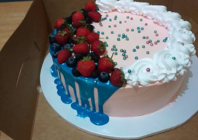 Recipe of Super Quick Lemon blueberry cake