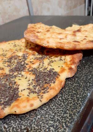 عکسی از دستور نان بربری خانگی