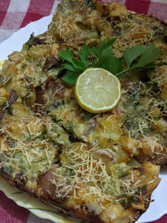 صورة لوصفة غراتان البطاطا والدجاج مع زيتون🥔🍗🫒