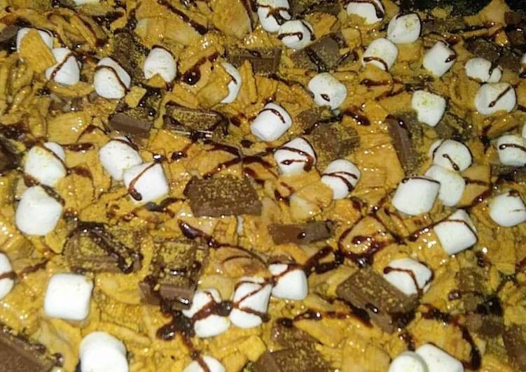 Simple Way to Make Perfect Golden Grahams s’mores bars