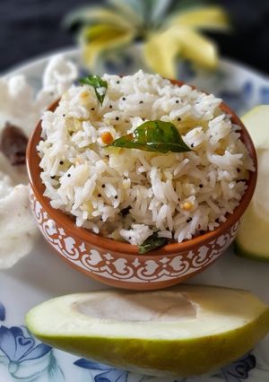 A picture of Manga sadam/rawmango rice.