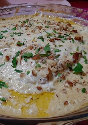Una foto de Filete de pescado en salsa cremosa
