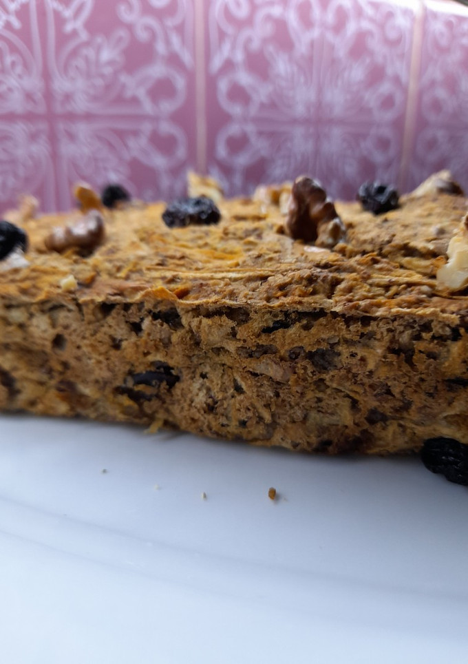 Una foto de Budín de avena, 3 frutas