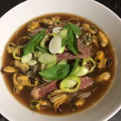A picture of My Vietnamese inspired beef pho 🍲.