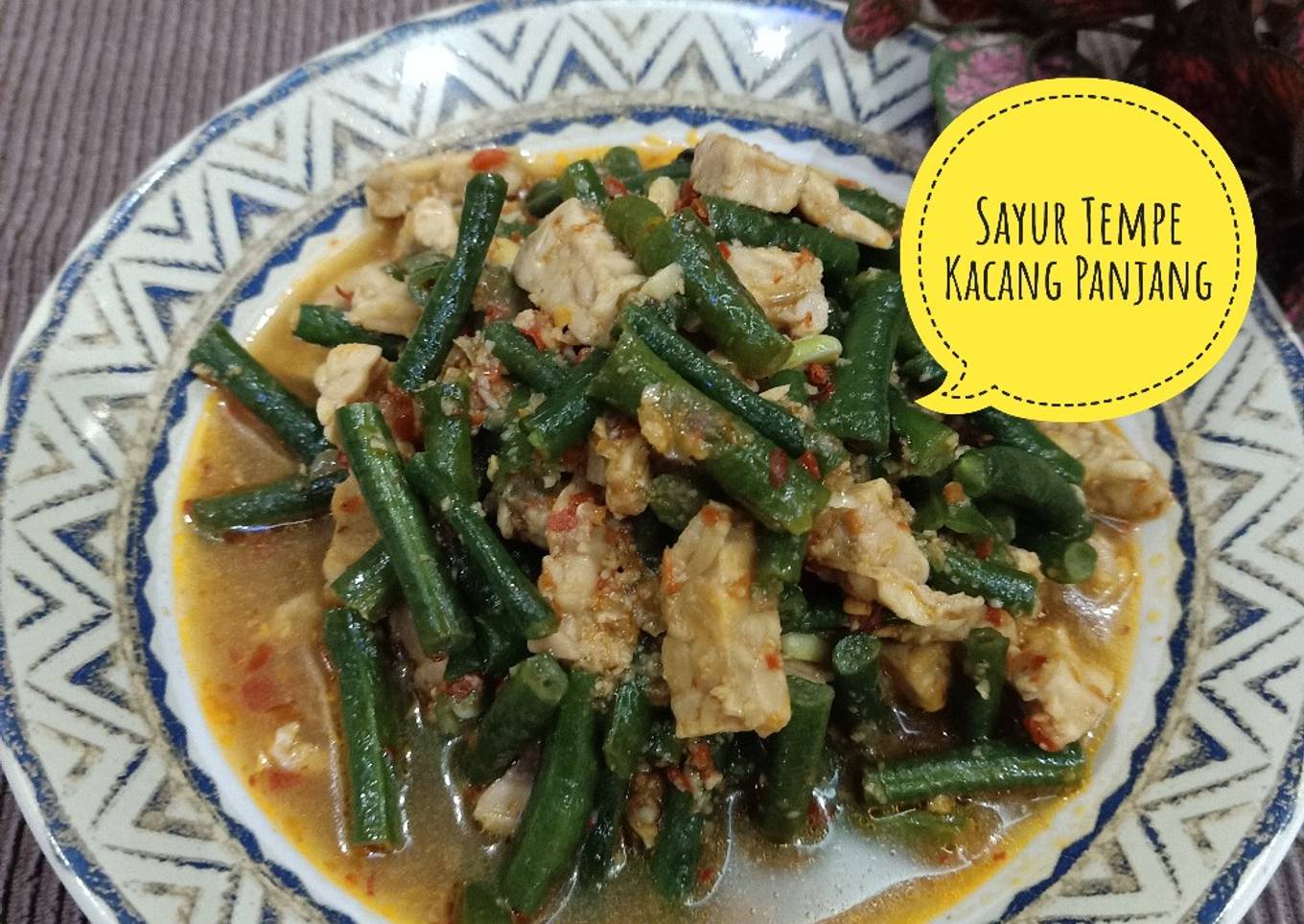 Sayur Tempe Kacang Panjang