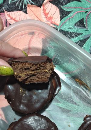 Una foto de Alfajores de chocolate