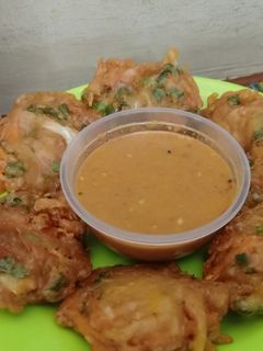 Foto resep Bakwan sayur sambel kacang...