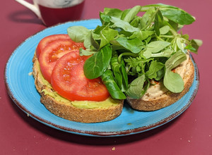 Una foto de Sándwich del día (en su versión vegana)