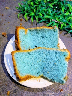 Foto resep Chiffon Cake Bunga Telang (Gluten Free)