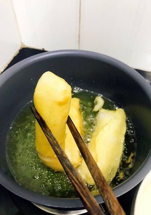 Hình của món Sầu riêng chiên giòn.