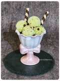 Avocado Ice Cream With Almond And Choco Chip