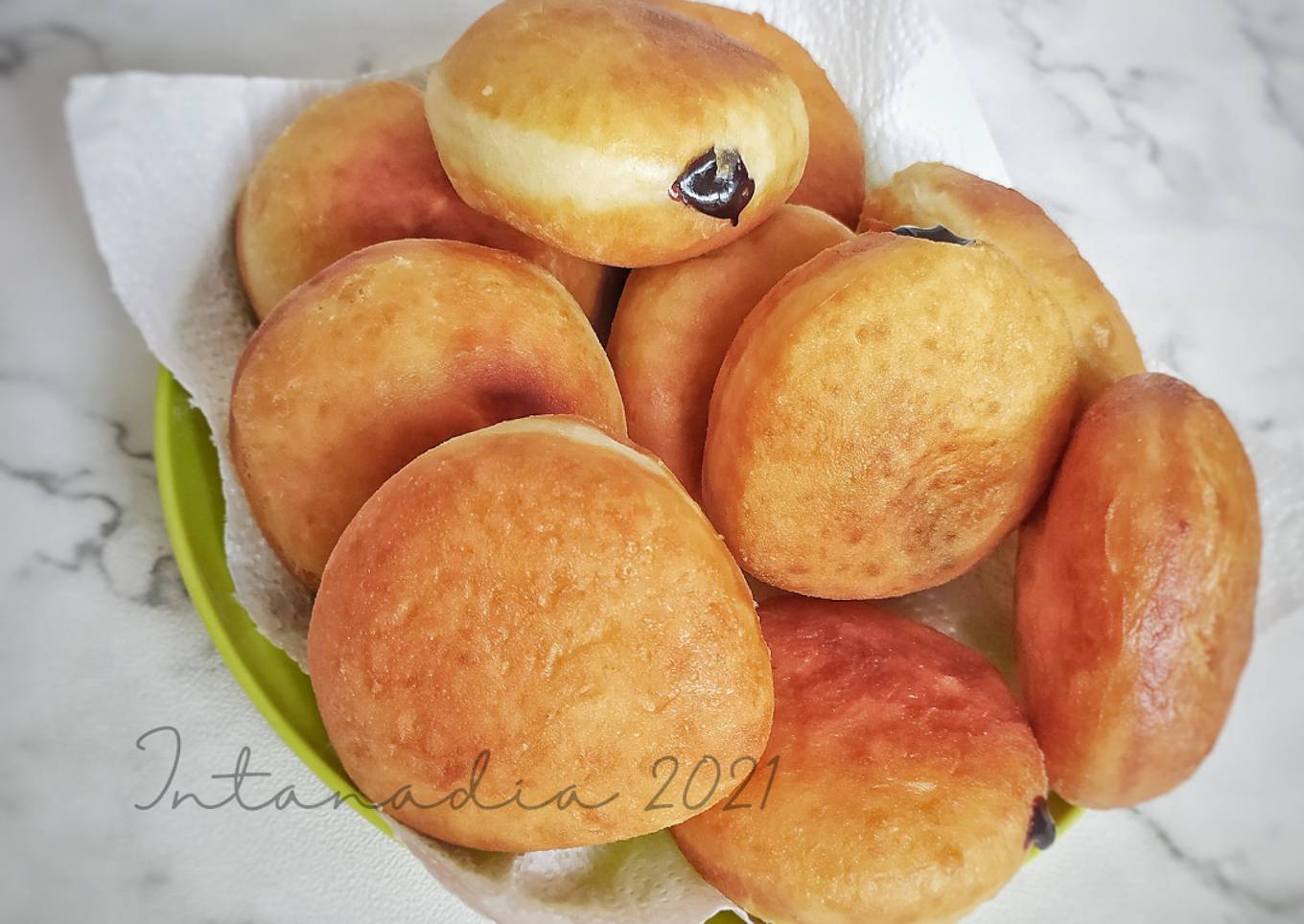 Bomboloni - Donat Isi Cokelat tanpa ulen